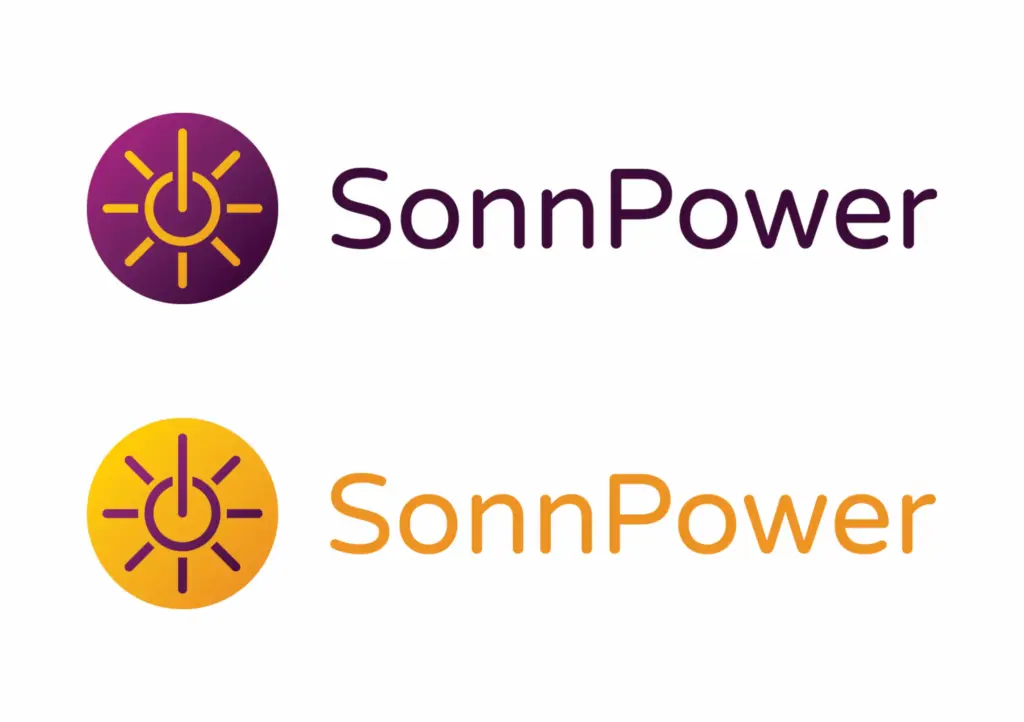 Arbeitsproben: Farbvarianten Logo SonnPower